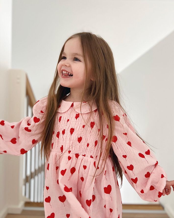 Fliink LOVE LS DRESS Peach whip