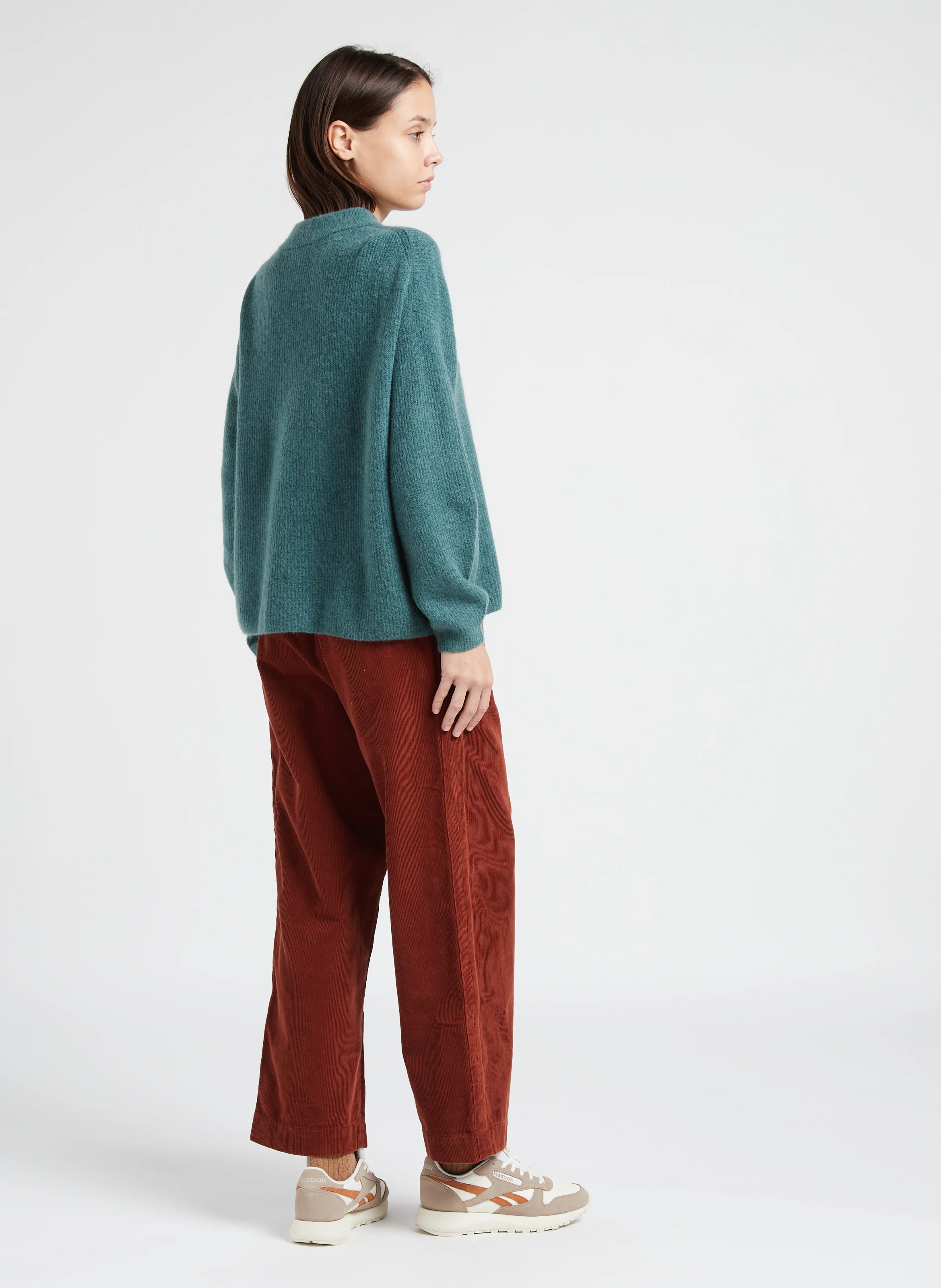 PENNY - Pantalon droit en coton | Marron