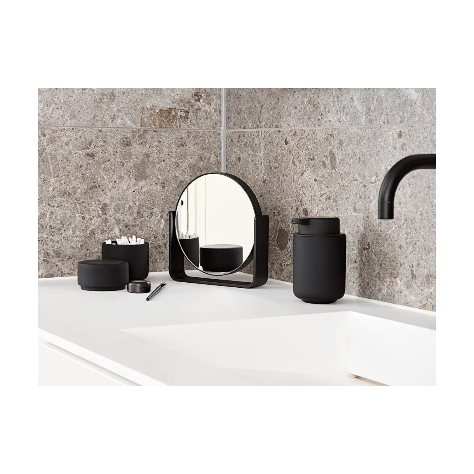 Tischspiegel Ume, Black