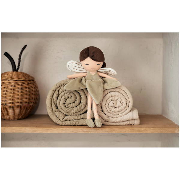 JolleinJollein   Decke Soft Waves olive green 100x150 cm