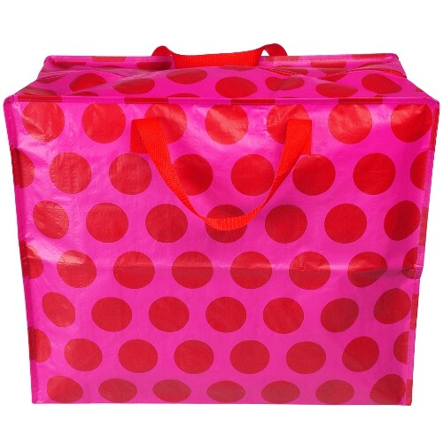 Rex london jumbo opbergtas red on pink spotlight