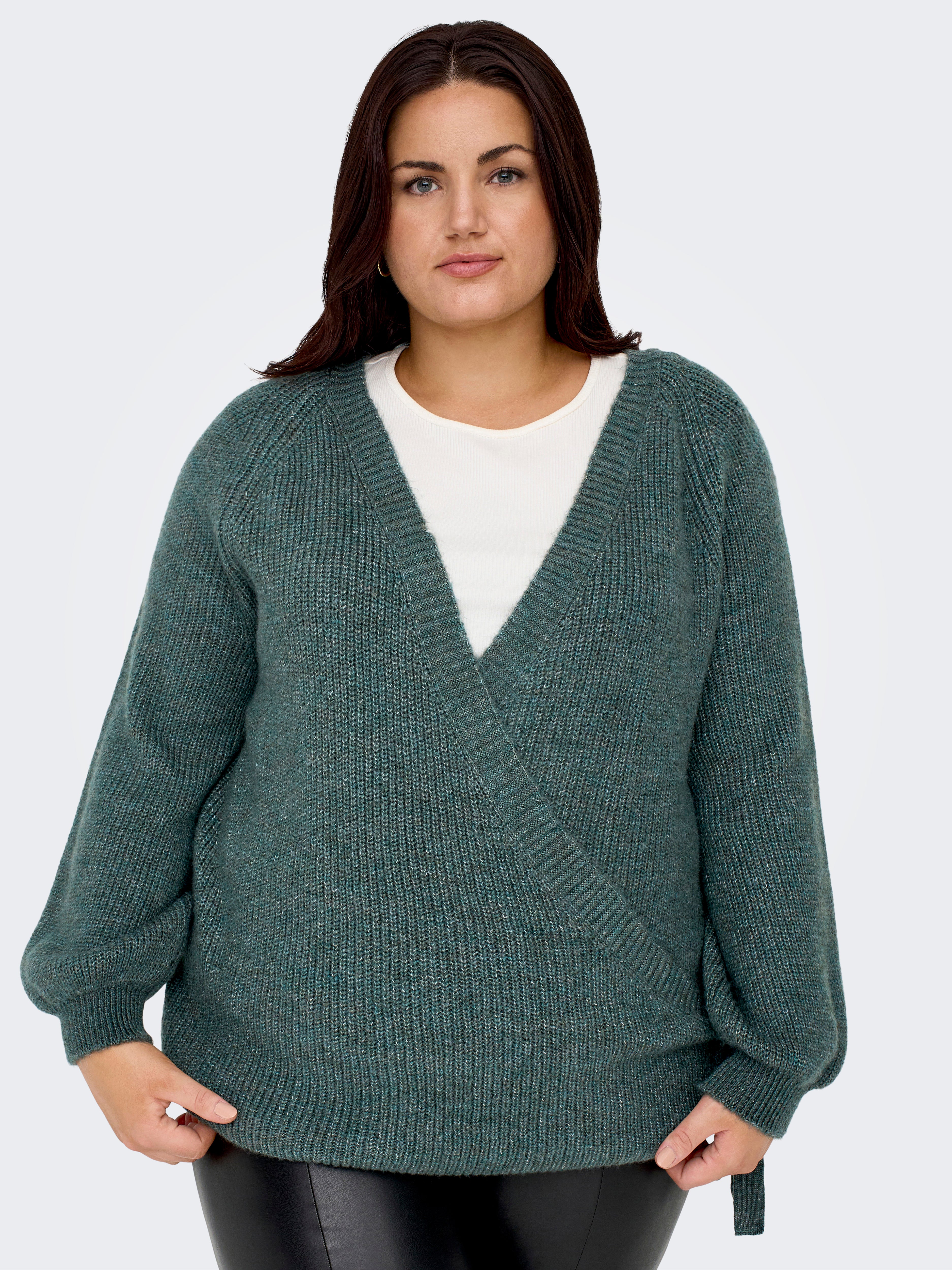 CARJADEI Strickjacke Balsam Green