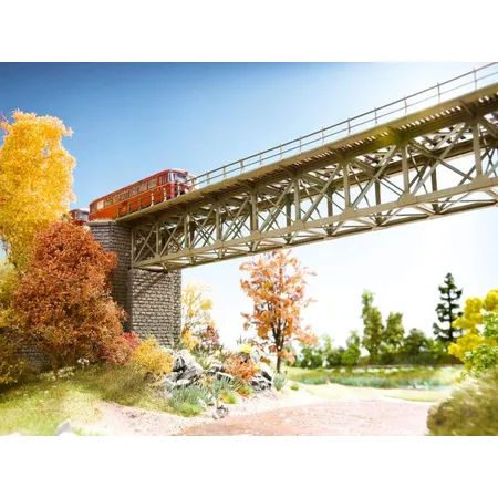 NOCH 62810- Stahlbrücke mit Brückenköpfen, N