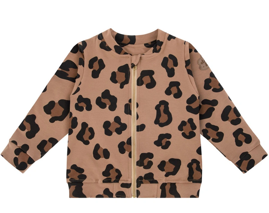 Bomberjacke SPOTS AOP in brown