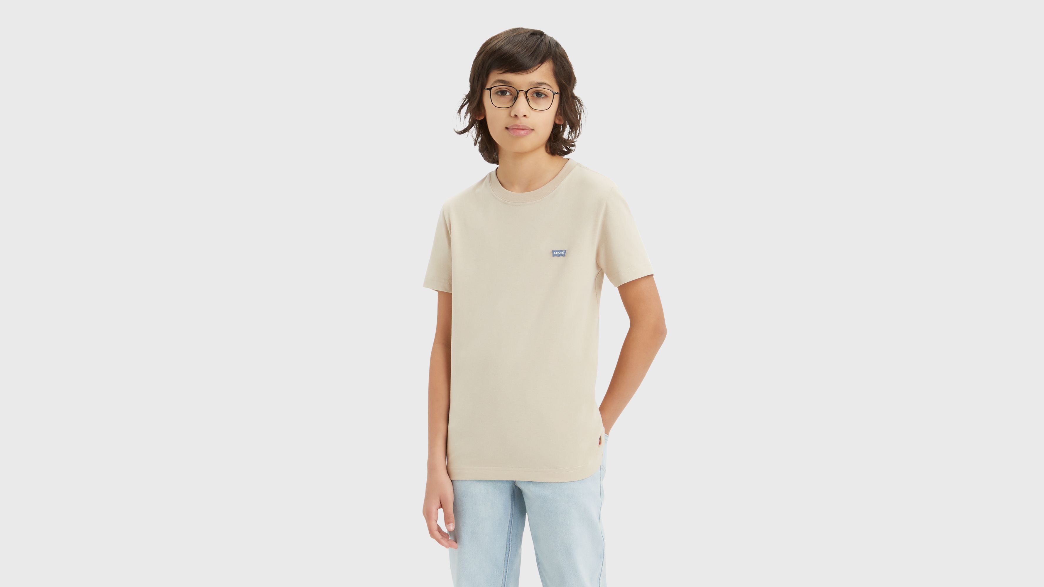 Ado t-shirt Batwing sur la poitrine - Oxford Tan - Beige