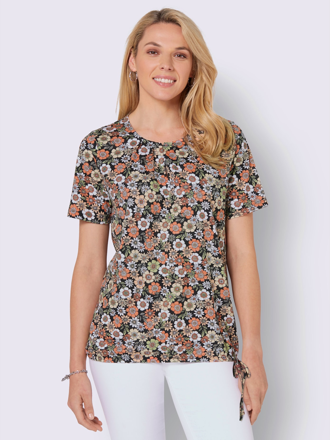 T-shirt imprimé coupe affinante
