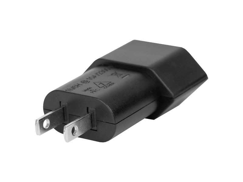 STEFFEN Reiseadapter T11 / USA, Schwarz 2-poliger Reiseadapter Typ 11 - USA