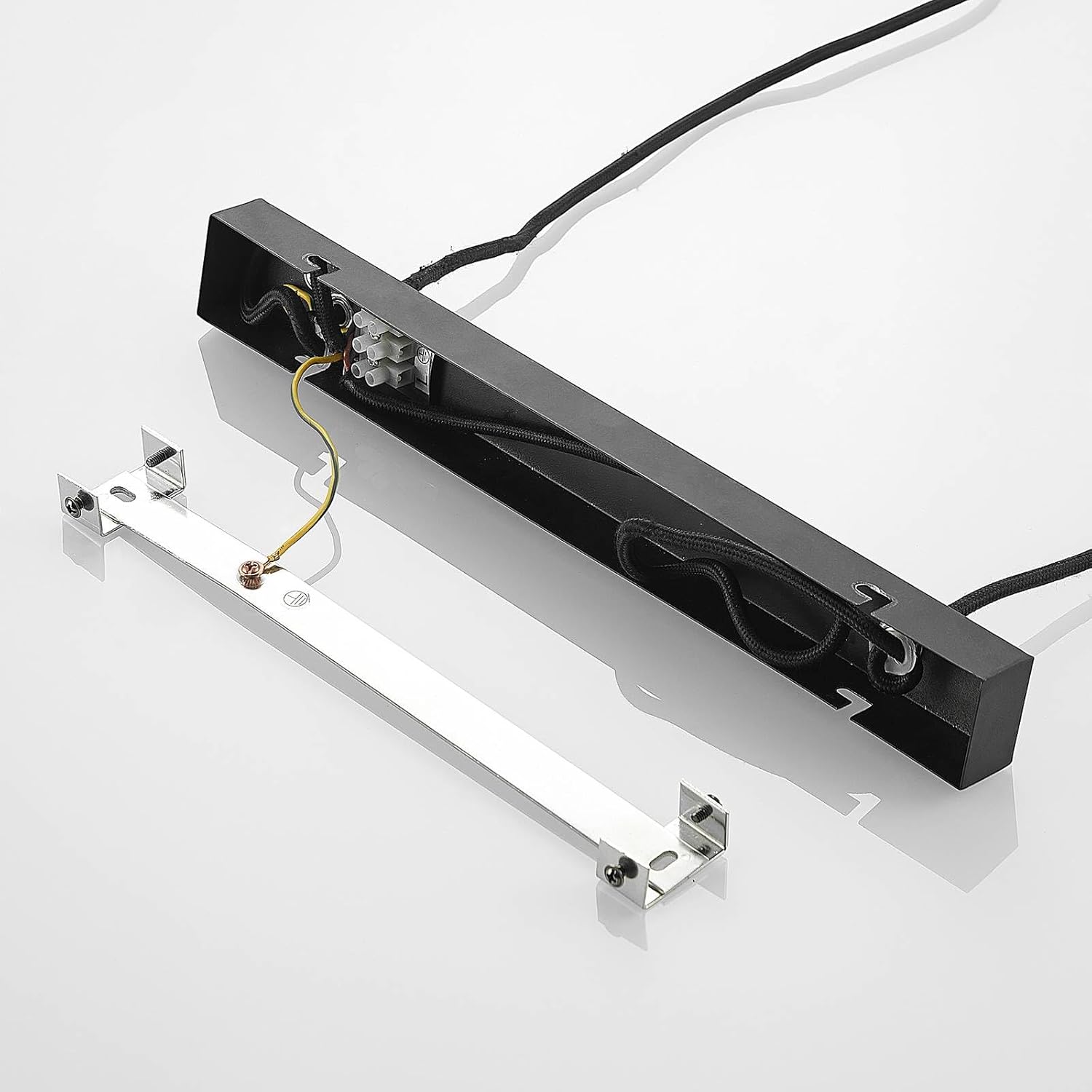 Lindby Esstisch Pendelleuchte Holz, Glas rauchgrau Hängeleuchte Rauchglas Esszimmer 4x E27 ohne Leuchtmittel Hängelampe Wohnzimmer Esszimmerlampe