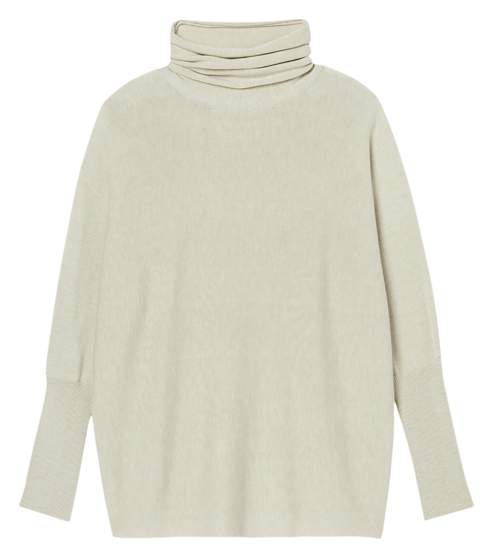 PRUNA - Pull oversize en maille | Beige