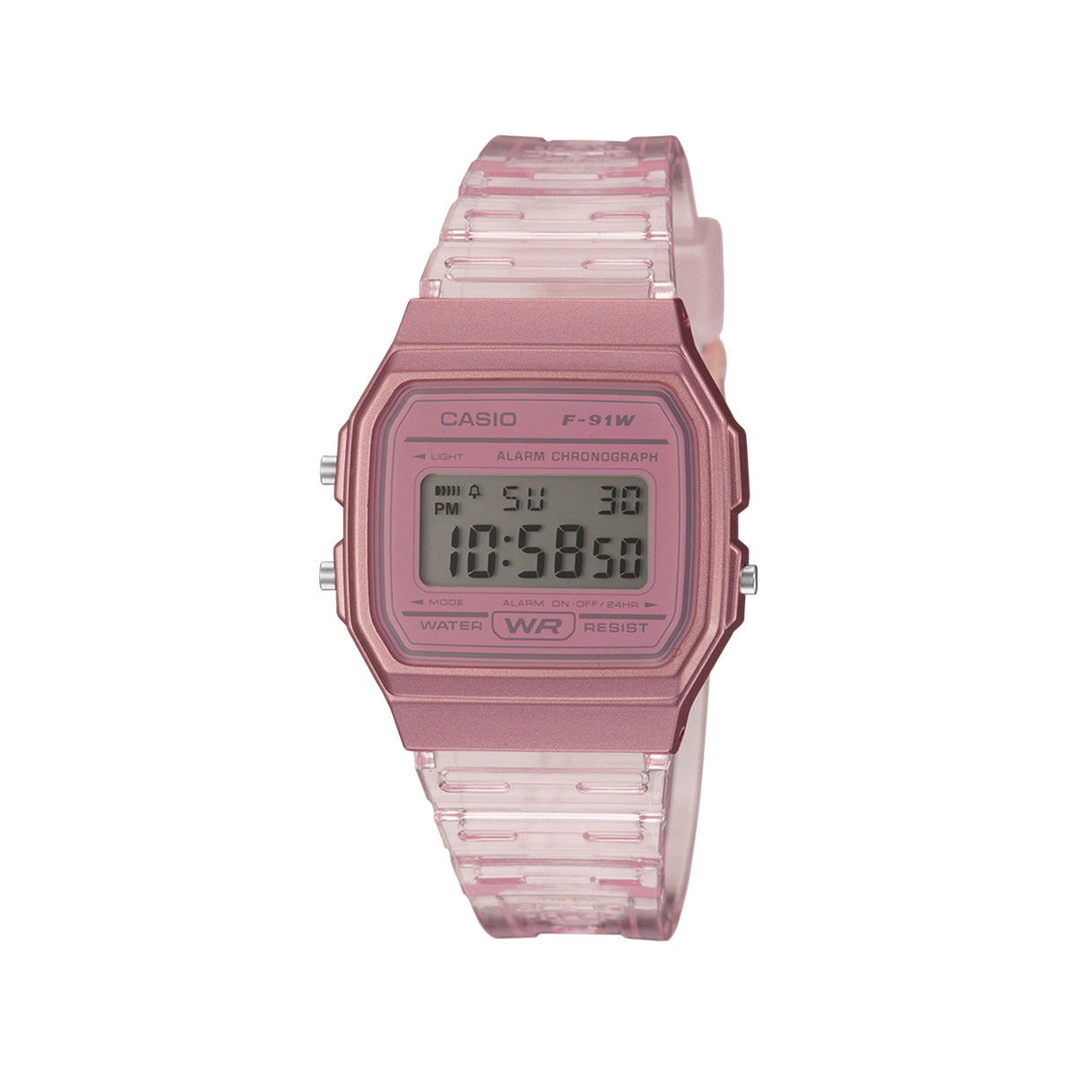 Montre Casio mixte résine rose