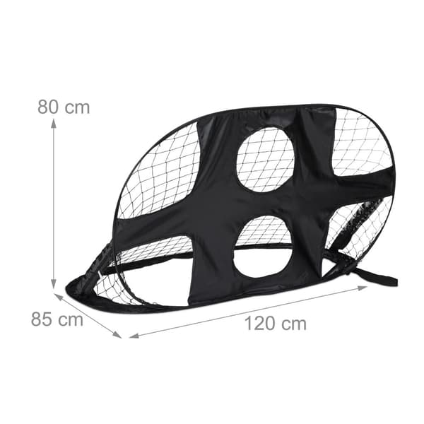 Pop up mål for fotball med målvegg
