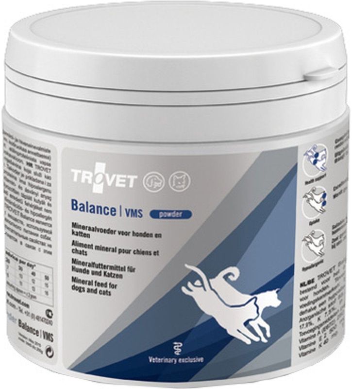 Trovet - Balance VMS - Voedingssupplement - 250 g - Hypoallergene Vitaminen en Mineralenmix