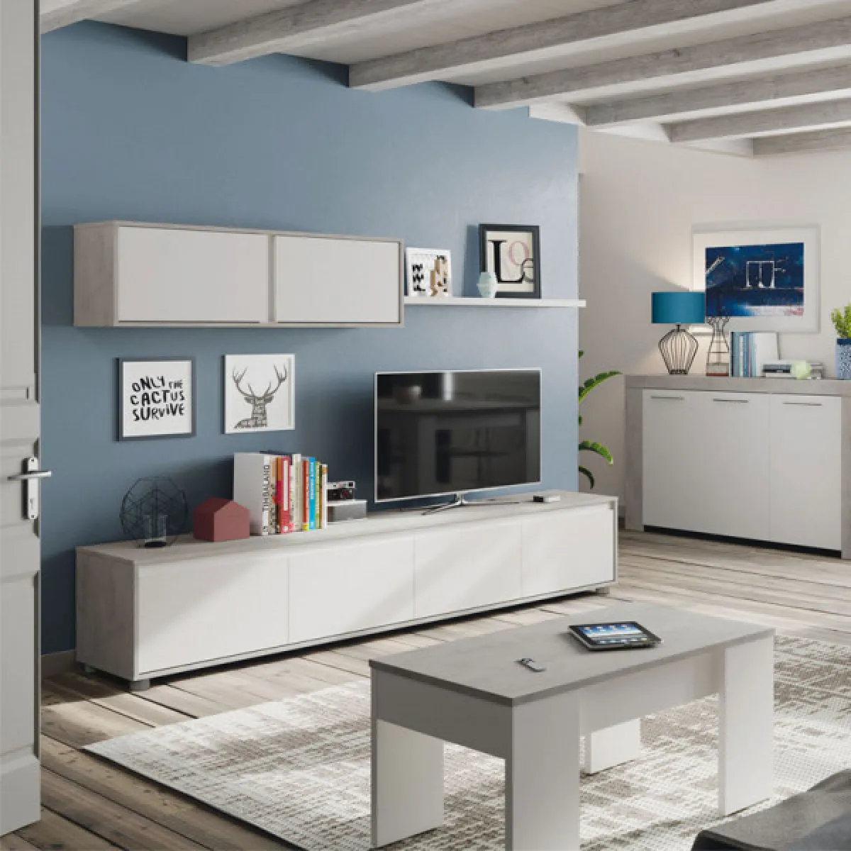 Dansmamaison Beige - Composition TV Ruinui