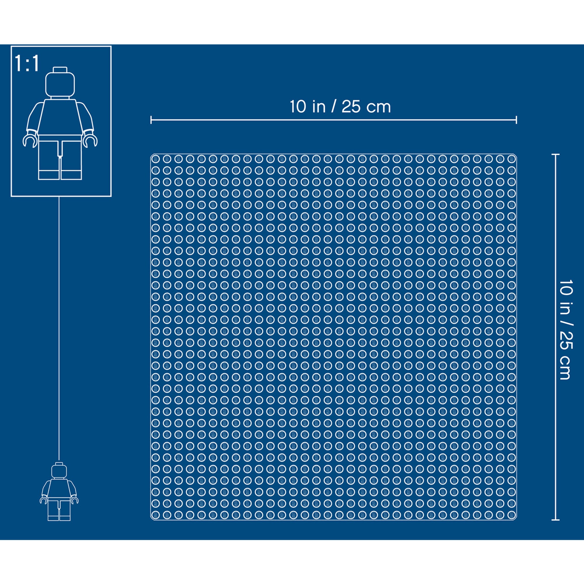 LEGO Konstruktionsspielzeug Classic Blaue Bauplatte
