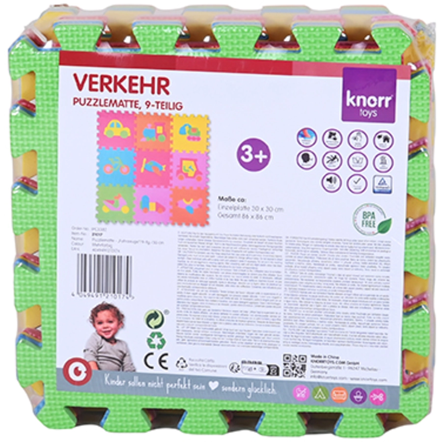knorr toys® Puzzlematte Fahrzeuge 10 tlg.