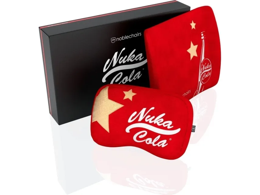 noblechairs Fallout Nuka-Cola, Neck pillow/Lumbar pillow, Rød, 2 stk, EPIC, ICON & HERO