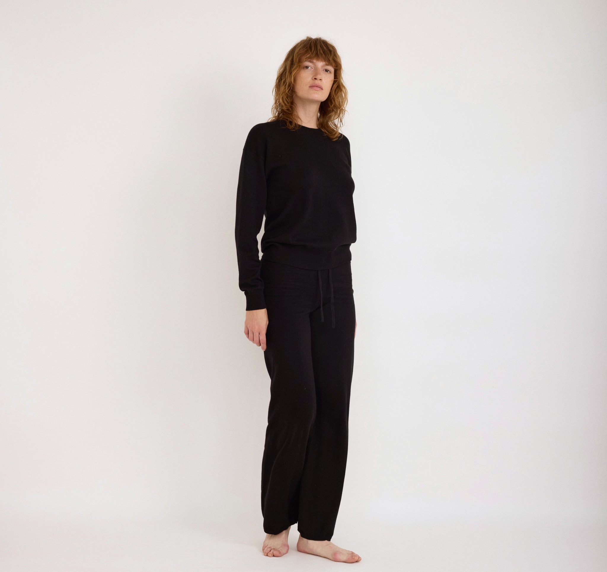COTTON<br>Soft Knit Boxy Crewneck Sweater