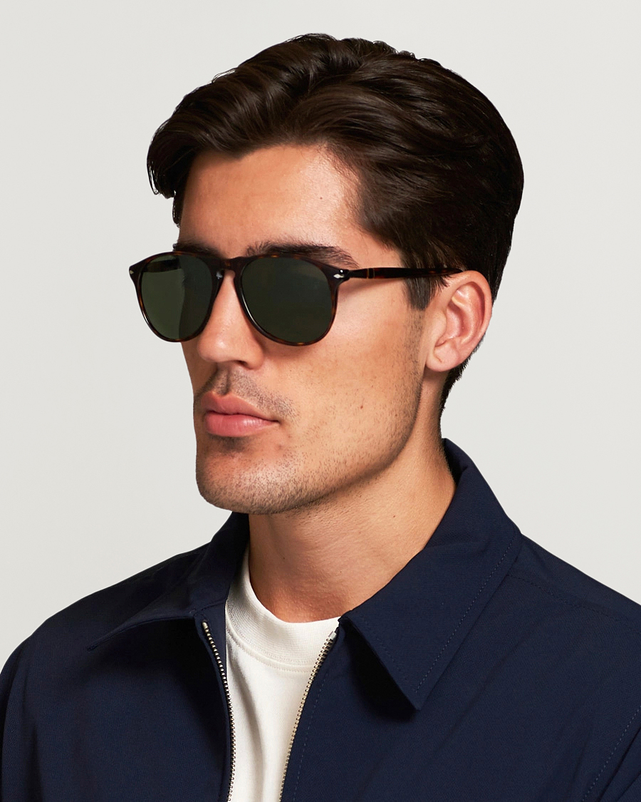 Persol 0PO9649S Sunglasses Havana/Crystal Green
