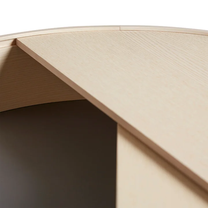 Woud - Arc Couchtisch Ø 66 cm H 38 cm, Eiche geölt