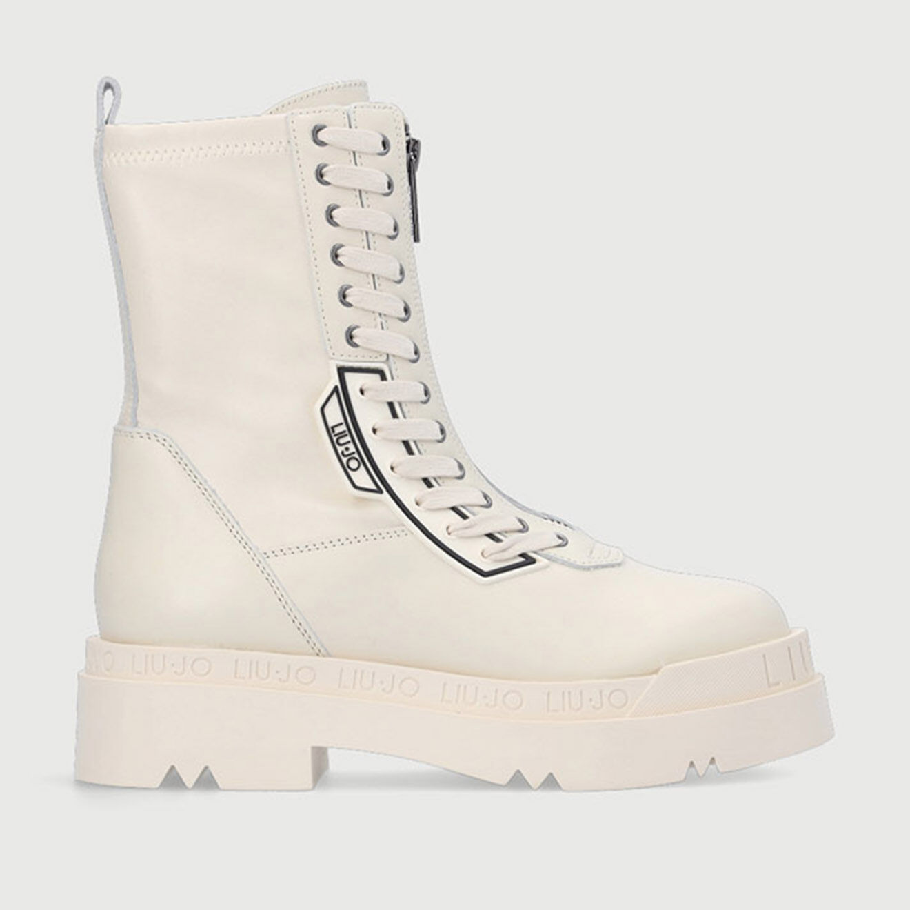 Liu-Jo Boots en Cuir Ivory écrues