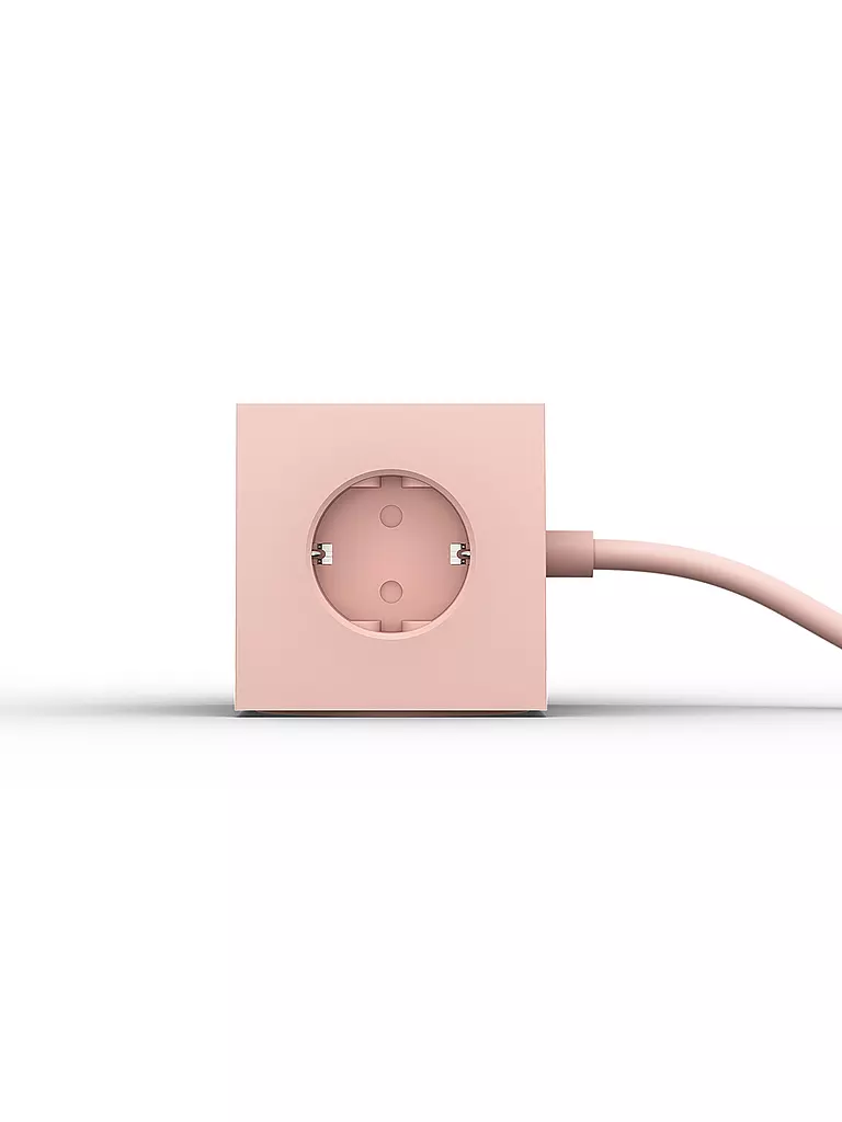 AVOLT Mehrfachsteckdose Square 1 F 1.8MT Old Pink rosa
