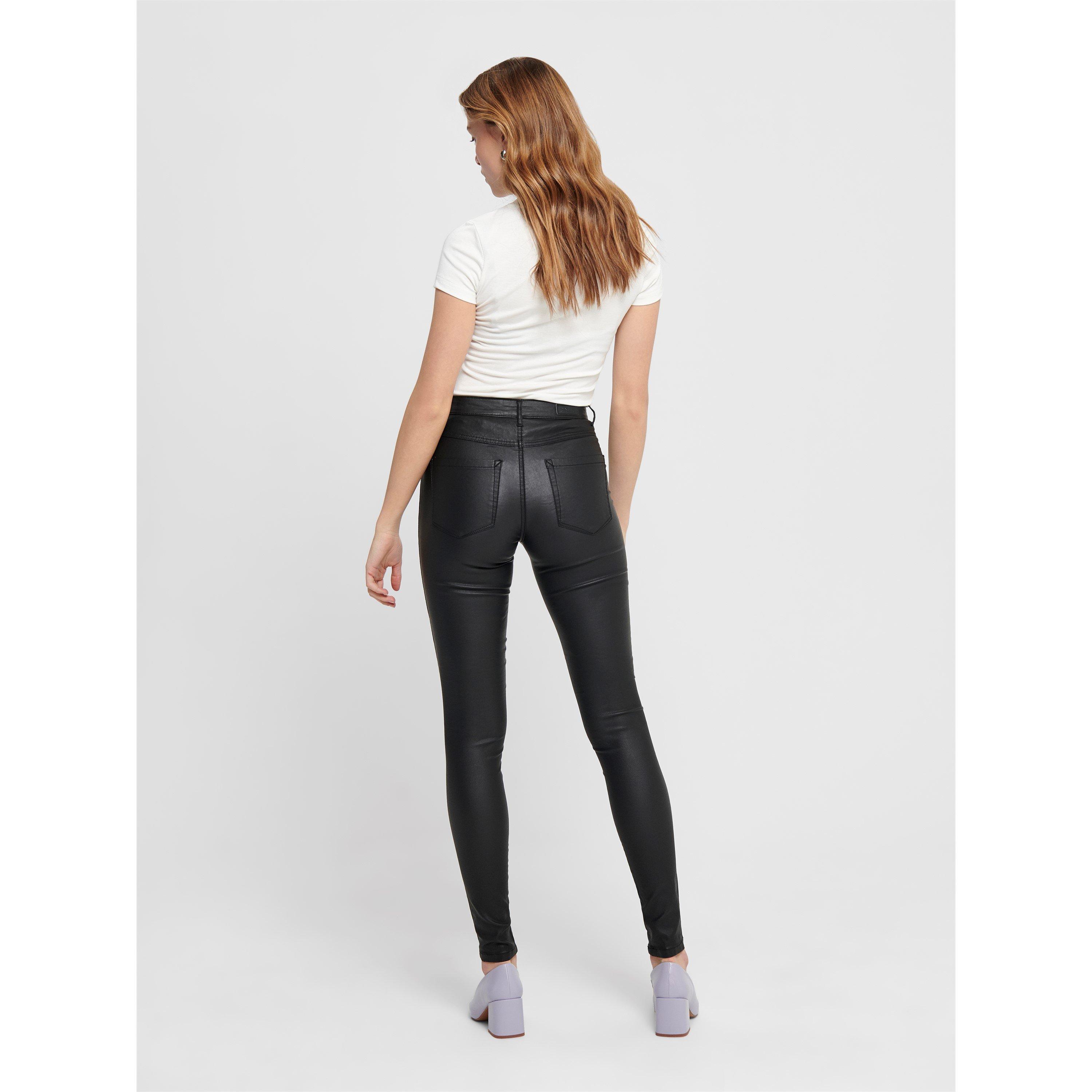 Only Only PU Coated Trousers Ladies