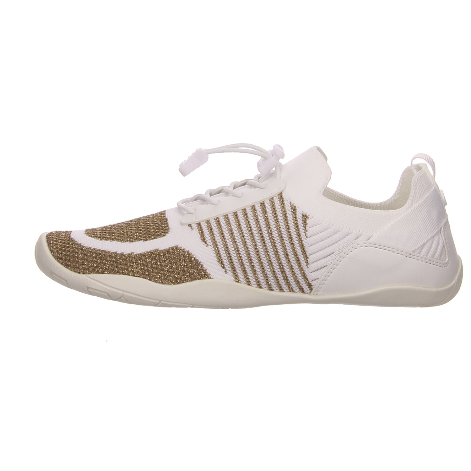 La Strada Barfußschuh gold weiss/weiss kombi