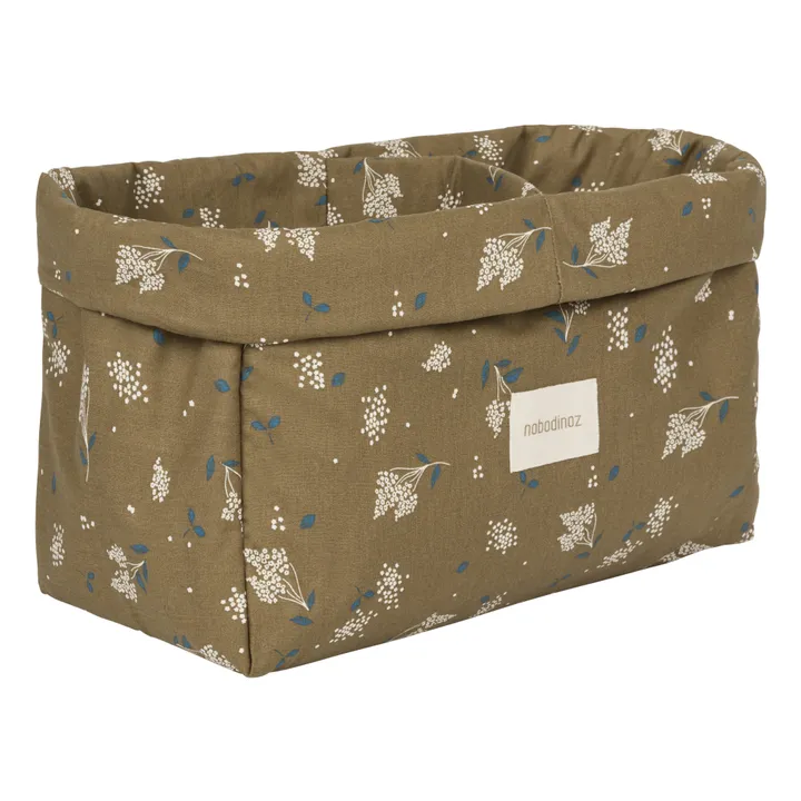 Nobodinoz Panier de rangement Stories en coton bio | Brun