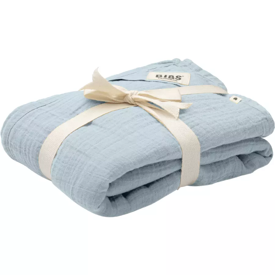 BIBS Wickeltuch 120 x 120 cm Baby Blue
