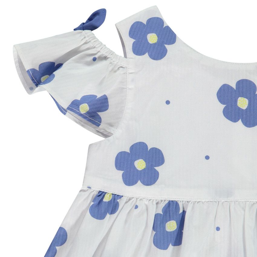 Ensemble corsaire + tunique à imprimé fleuri pour bébé fille - Blanc