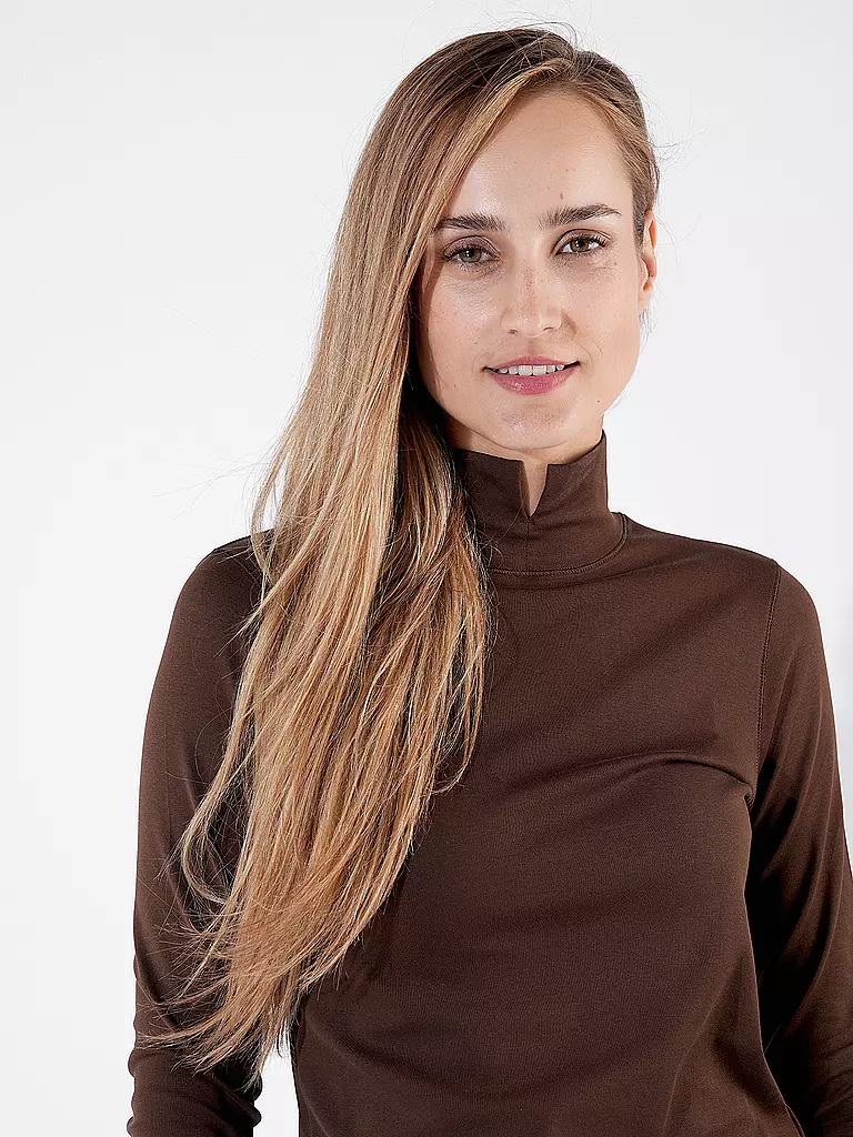 MARC CAIN Rollkragenpullover braun