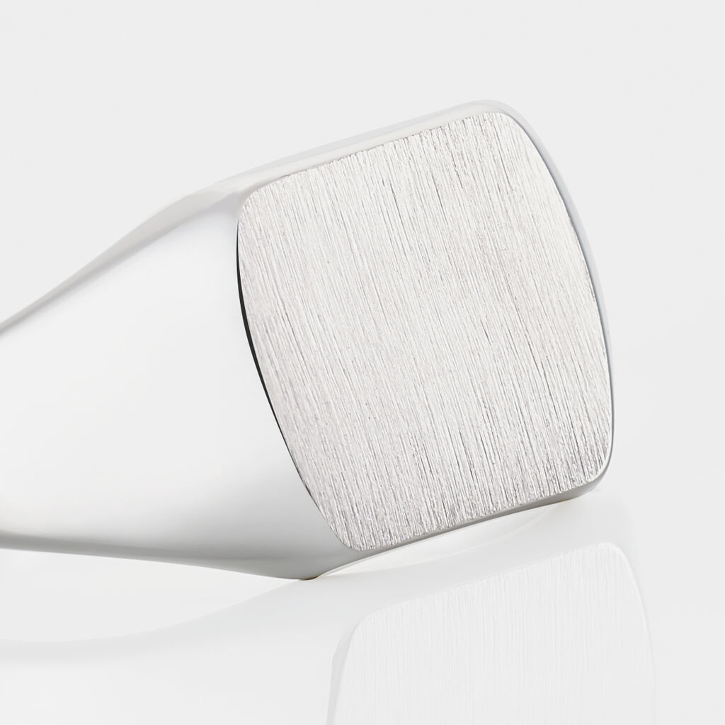 Chevalière Gringoire Argent Blanc