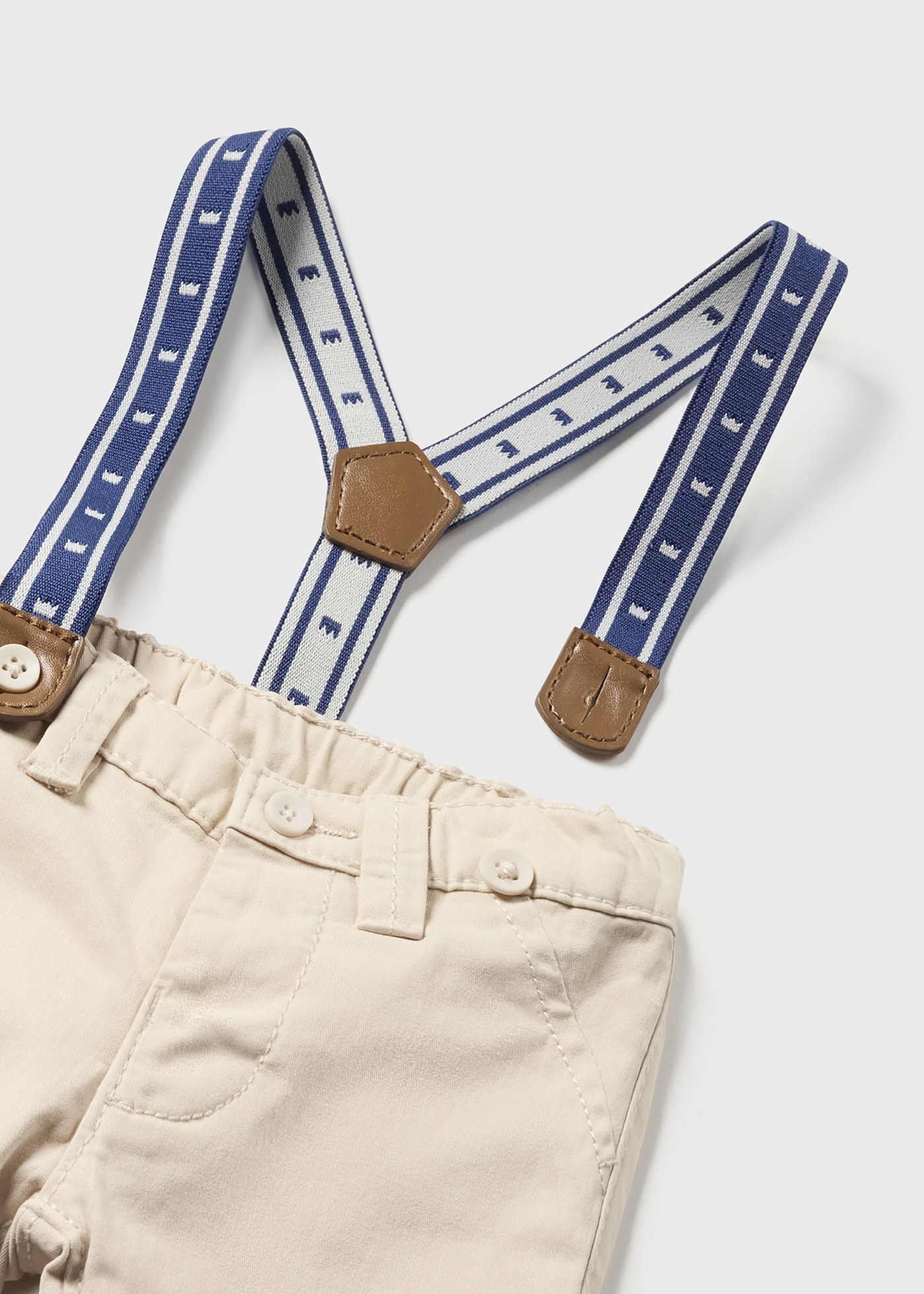 Calças com suspensórios Better Cotton para recém-nascidos