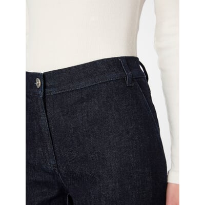 Damenjeans mit Wollanteil, Denimblau