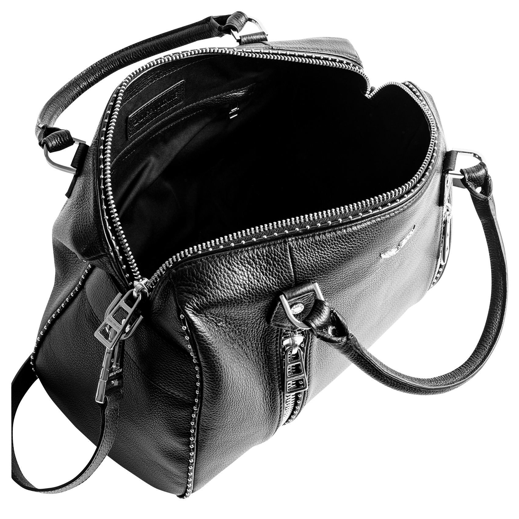 SUNNY MEDIUM - Sac clouté en cuir | Noir