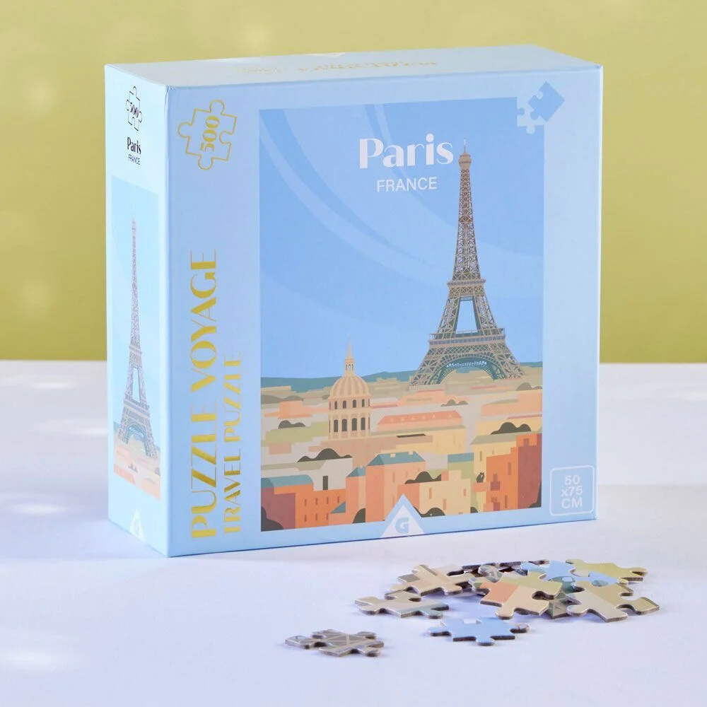Puzzle voyage Paris France 500 pièces 50x70cm