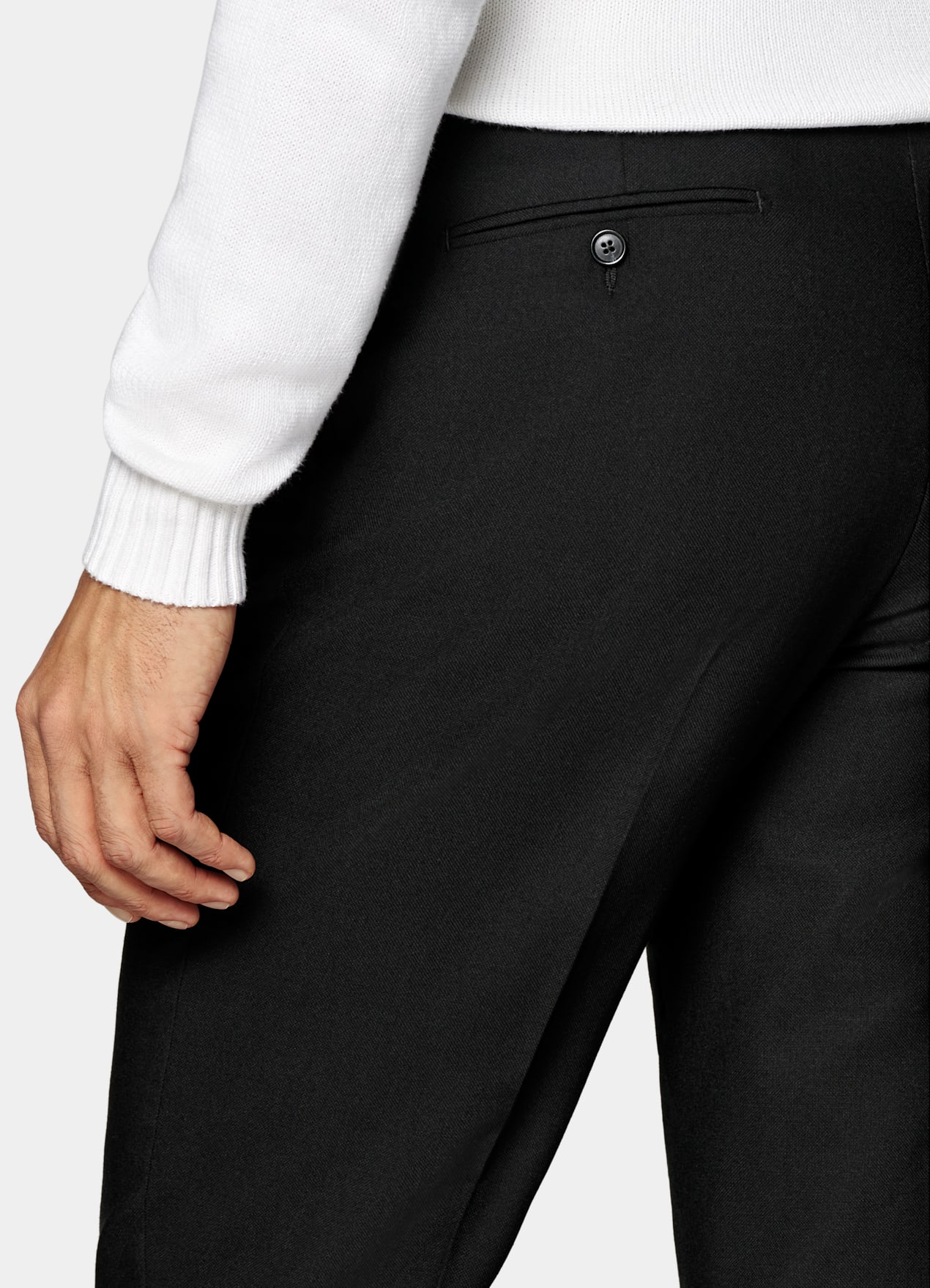 Pantalon Slim Leg Tapered noir
