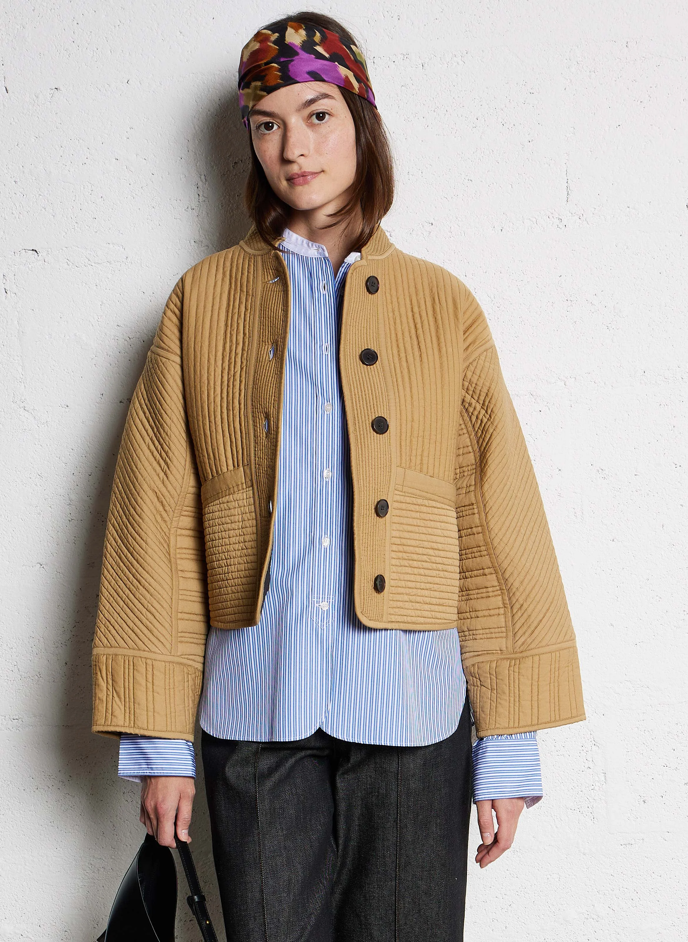 PATCHOULI - Veste courte matelassée en coton | Beige