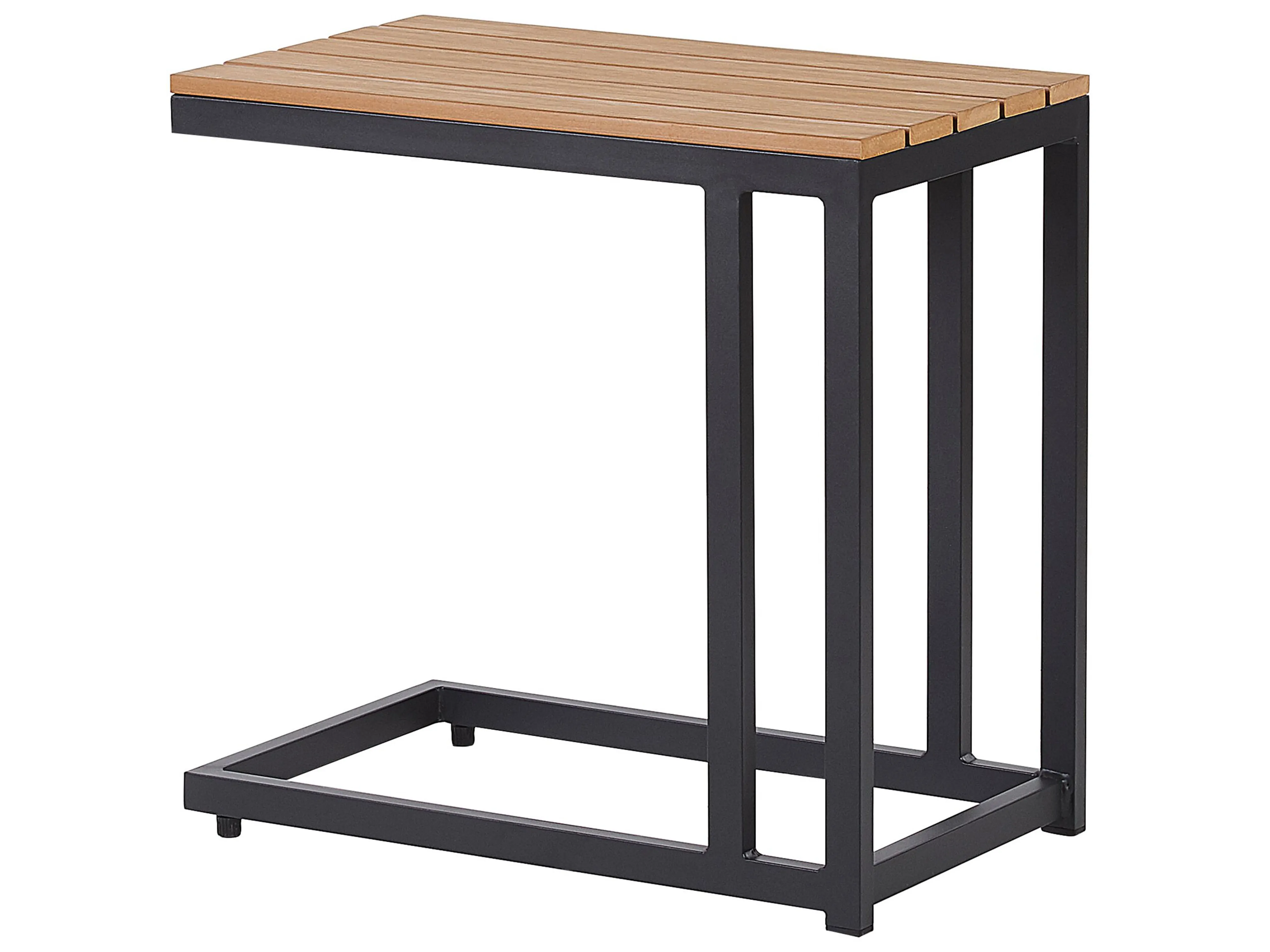 Tuin hoekloungeset met tafel 5-zits MESSINA linkszijdig Metaal Zwart