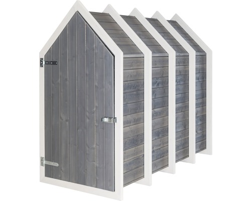 Konsta T550 fietsenstalling, eenvoudig, 99 x 210 cm, lichtgrijs