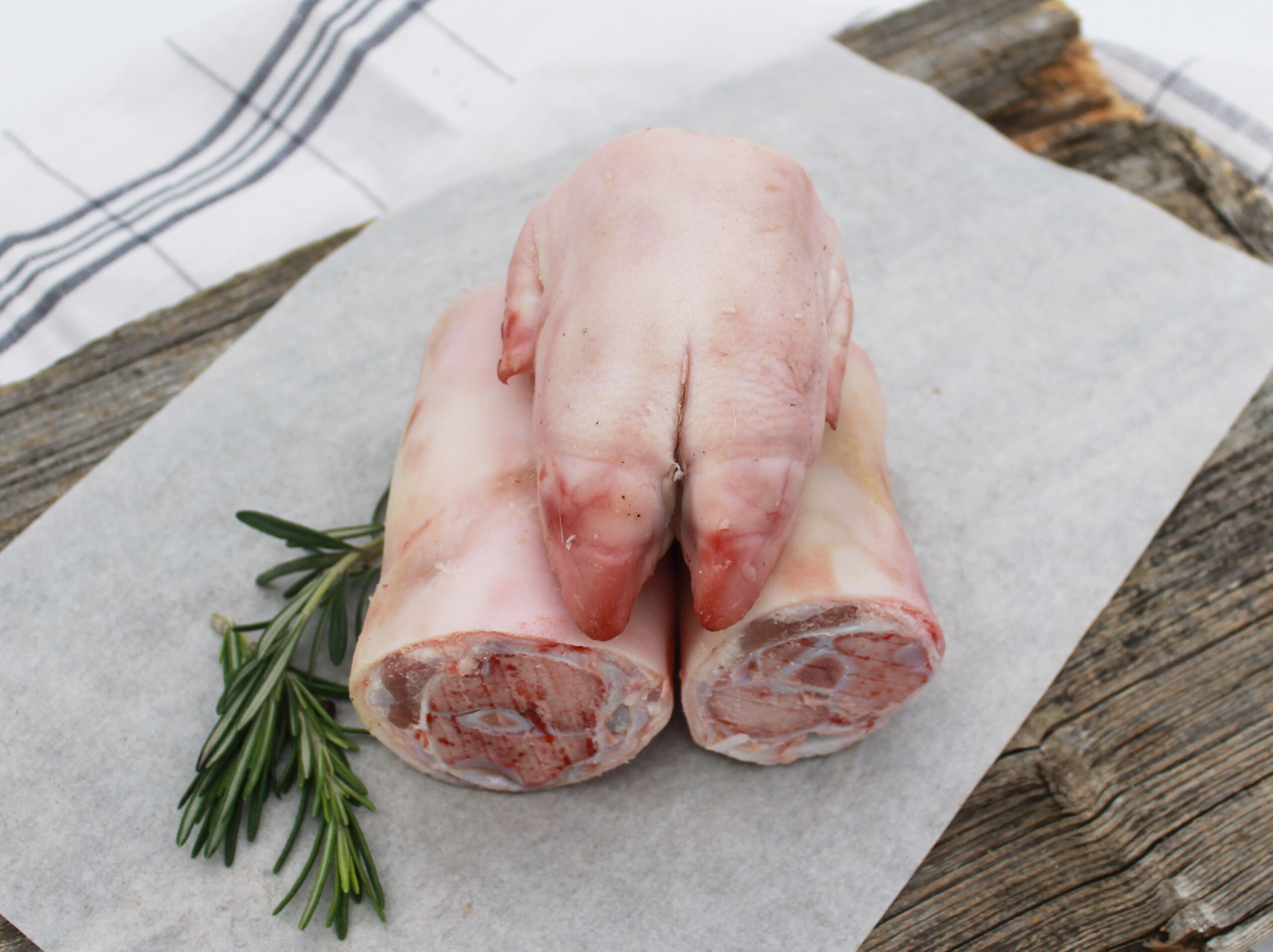 Spitzbein, Sülzhaxe, Schweinefüsschen bzw. Schweinepfoten | gesägt | ca. 500 gr.
