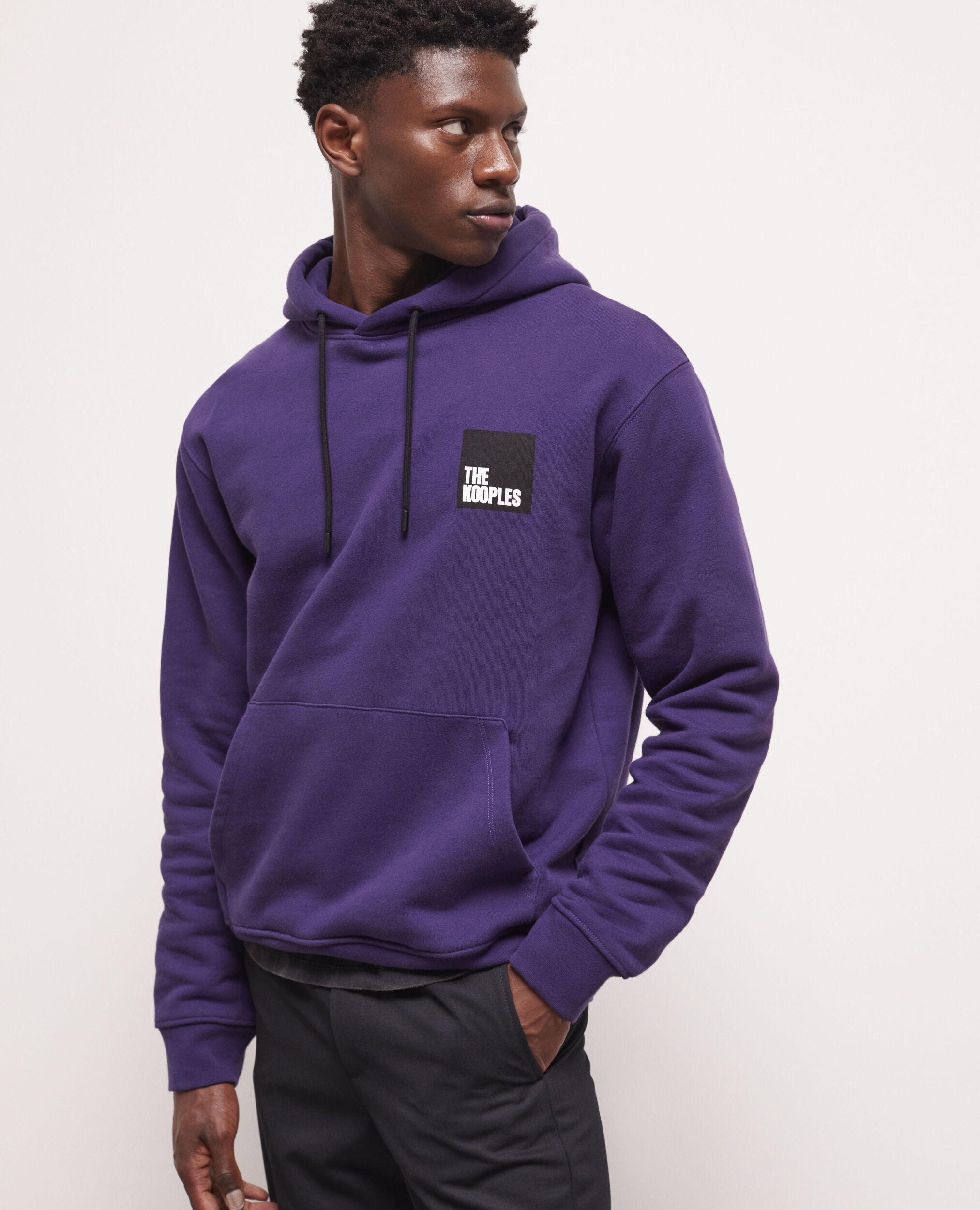 Sweatshirt à logo violet