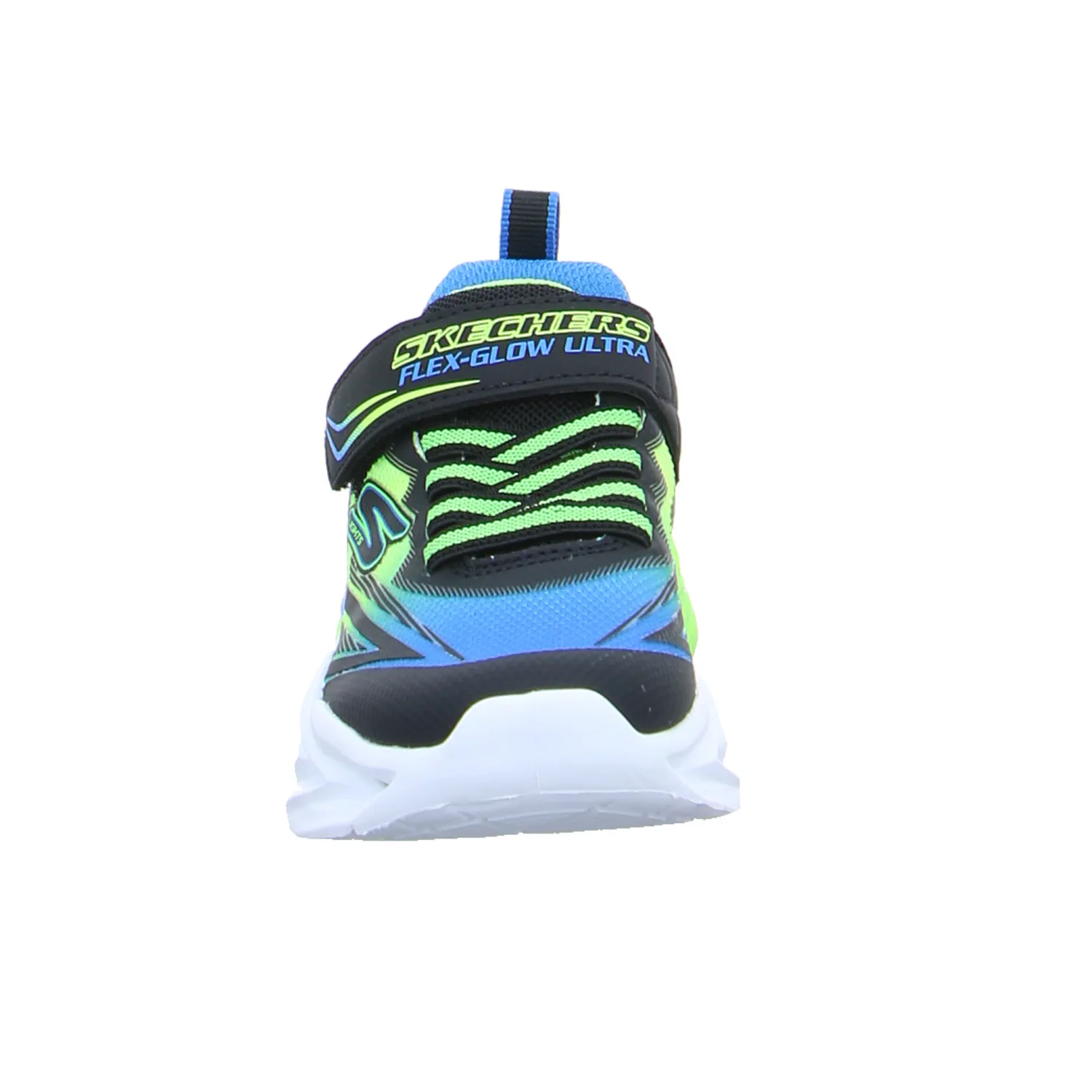 SKECHERS Kleinkinder-Halbschuh Klett Blau Textil  Sneaker