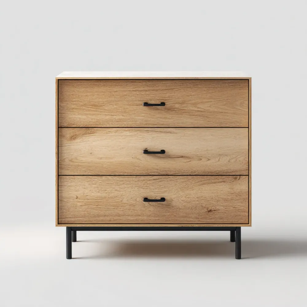 Moderne Kommode 80x40x85 cm – Naturholz