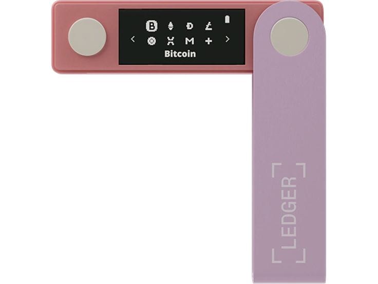 Ledger Nano X Pastel Pink Crypto-Hardware-Wallet mit Bluetooth zum Kaufen, Verwalten und Vermehren digitaler Vermögenswerte