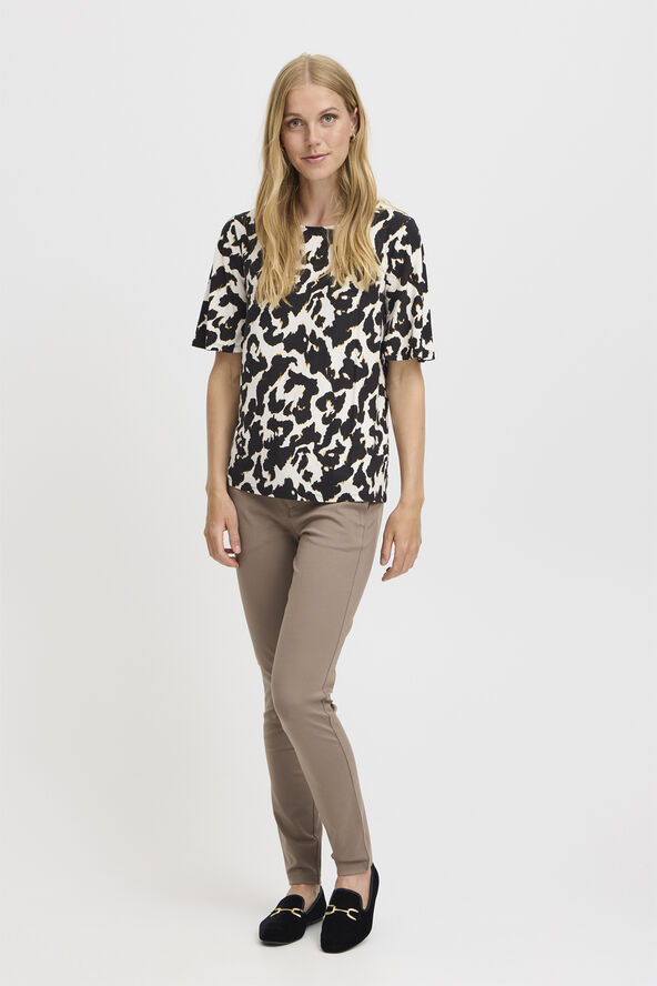 Fransa FRSAVOY TEE 1 Black aop ao24 02e