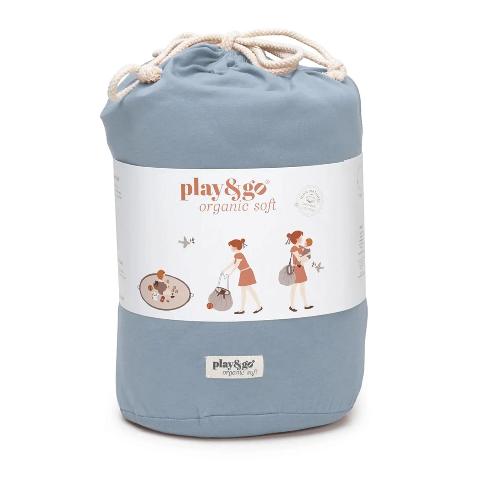 Play N Go Tapis de Jeu et de Rangement Play N Go 3-en-1 - Dusty Bleu