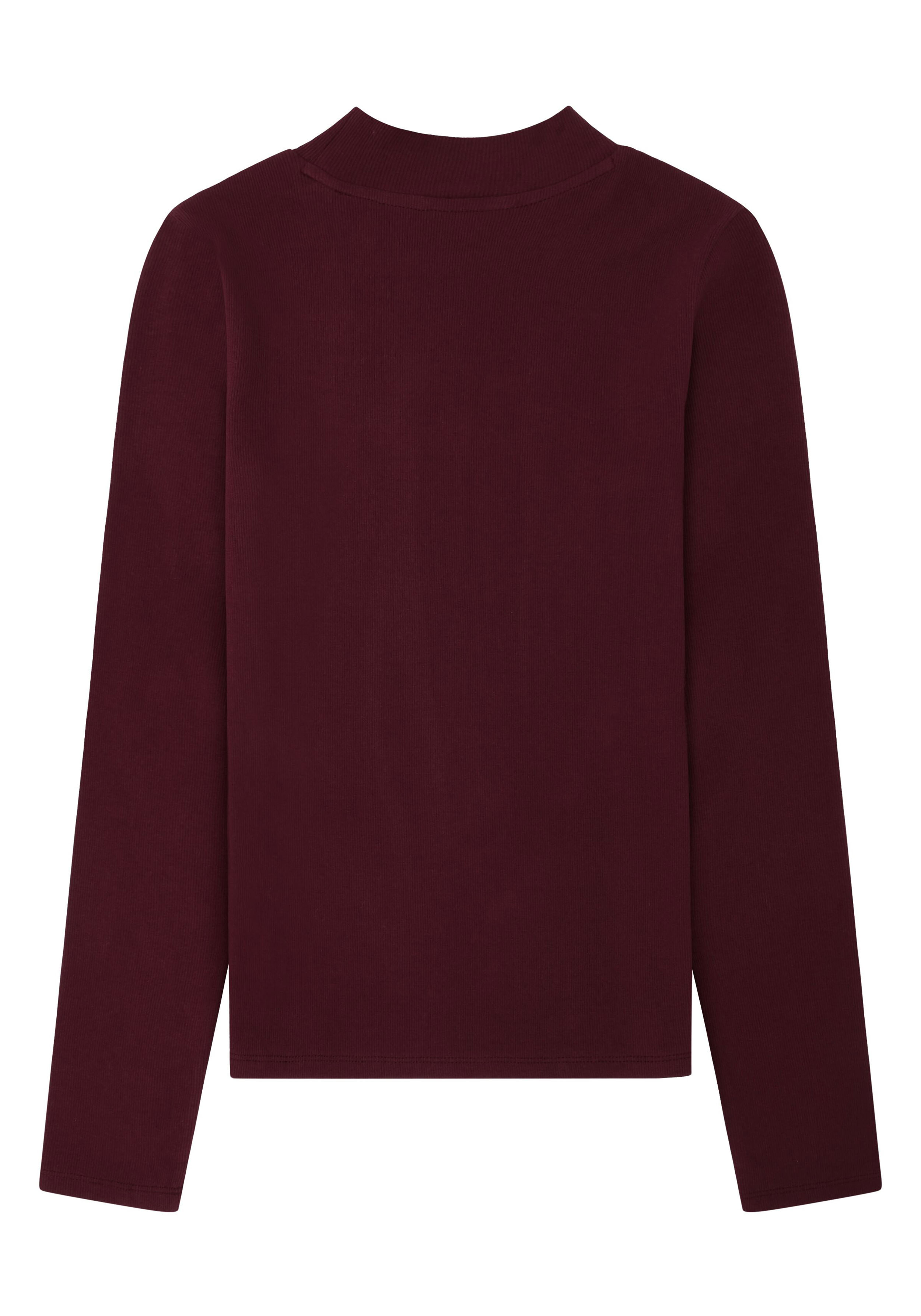 Knowledge Cotton Apparel Longsleeve Rib High Neck Fig