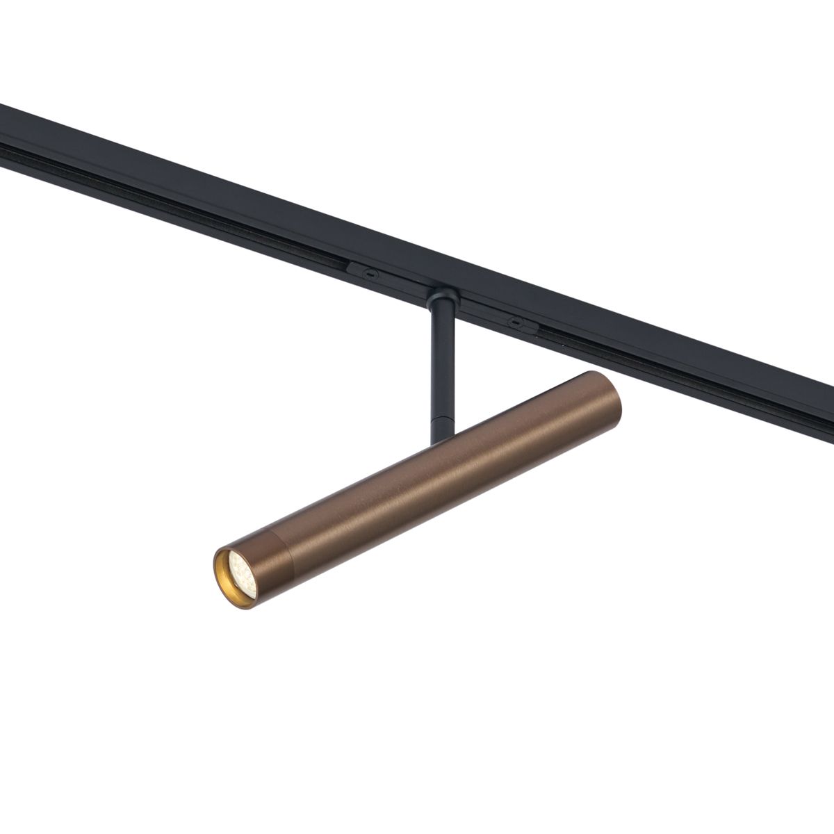 Moderne spot donker brons voor railsysteem 1-fase - Slimline Avery