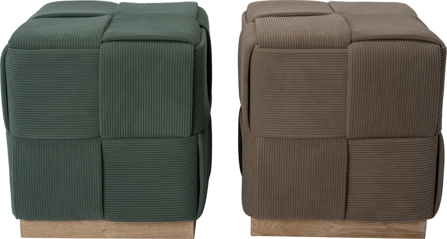 Intratuin poef Eb groen 45 x 45 x 45 cm